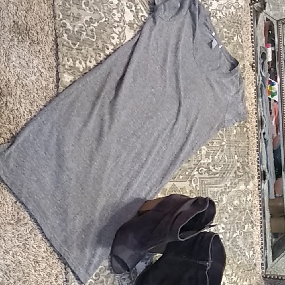 Grey T-shirt dress, size Medium